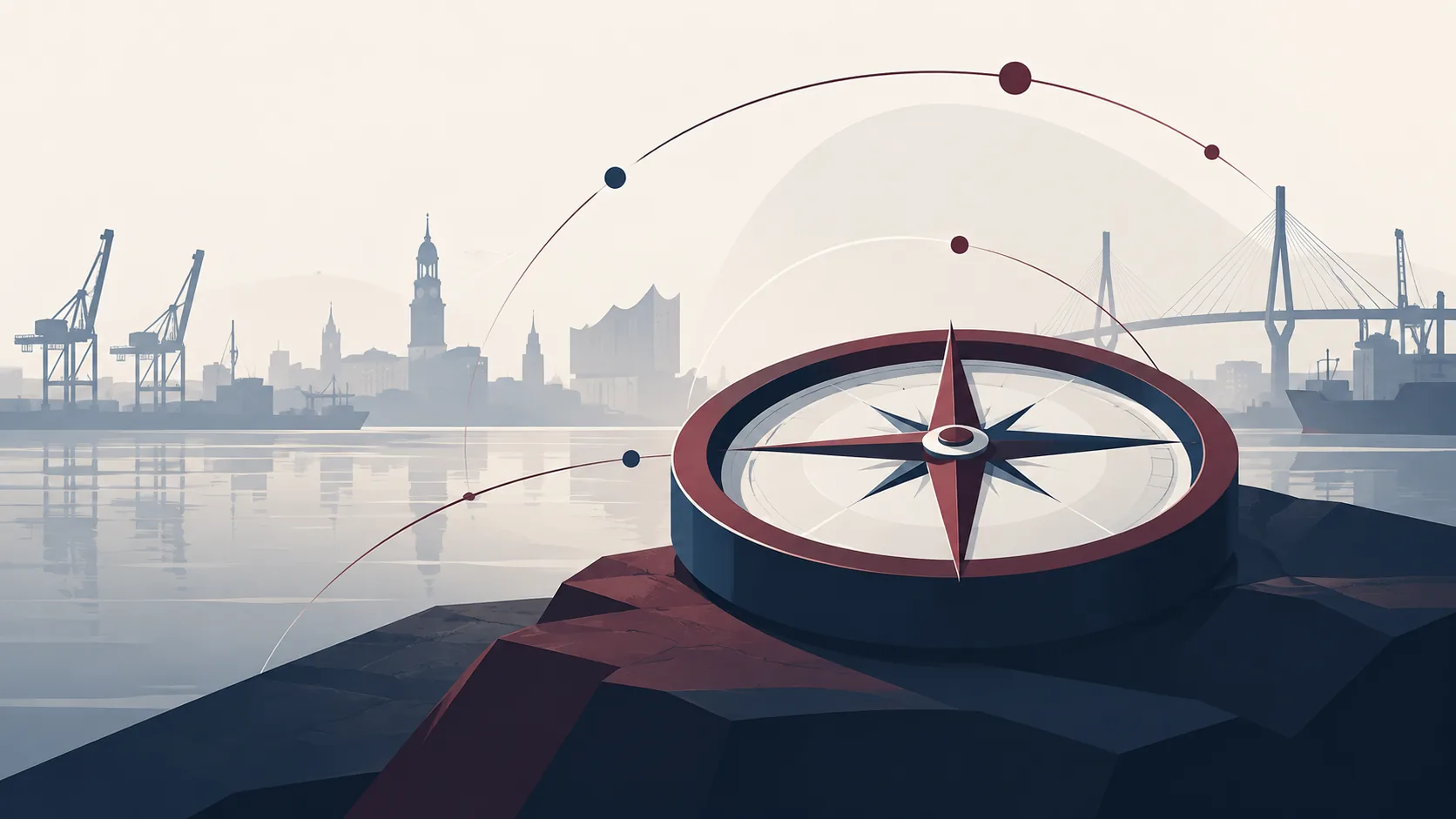 Symbolic illustration for Guardlane AI, developed in Hamburg